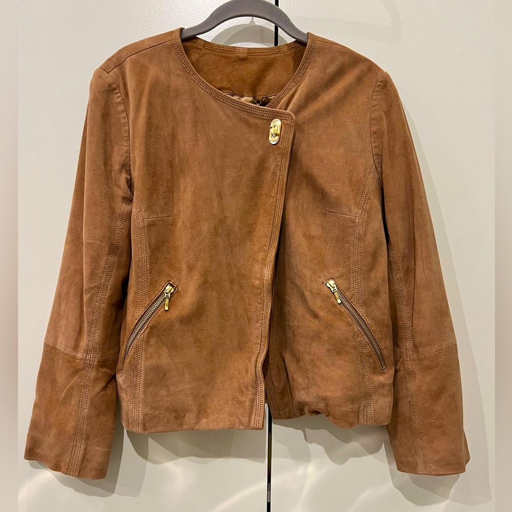 Trina Turk suede jacket, medium